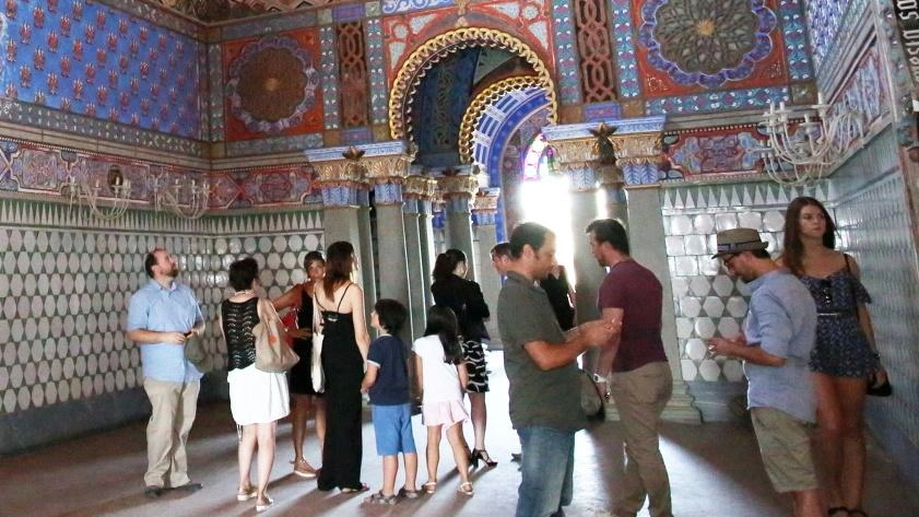 Uno scorcio interno del capolavoro moresco di Sammezzano