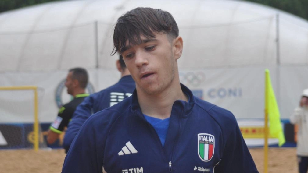 Matteo Santini è uno degli otto viareggini voluti al. raduno azzurroe dal Ct Del Duca