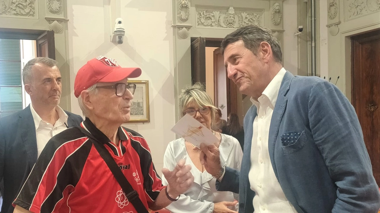 Patrón Renzo Corsini con Giovanni Galli