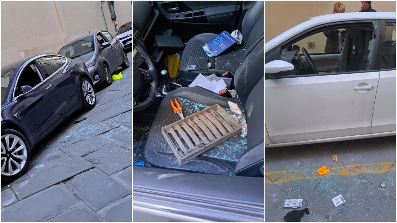 Finestrini spaccati tra via Costa San Giorgio, San Niccolò e piazza Pitti, nel cuore di Firenze