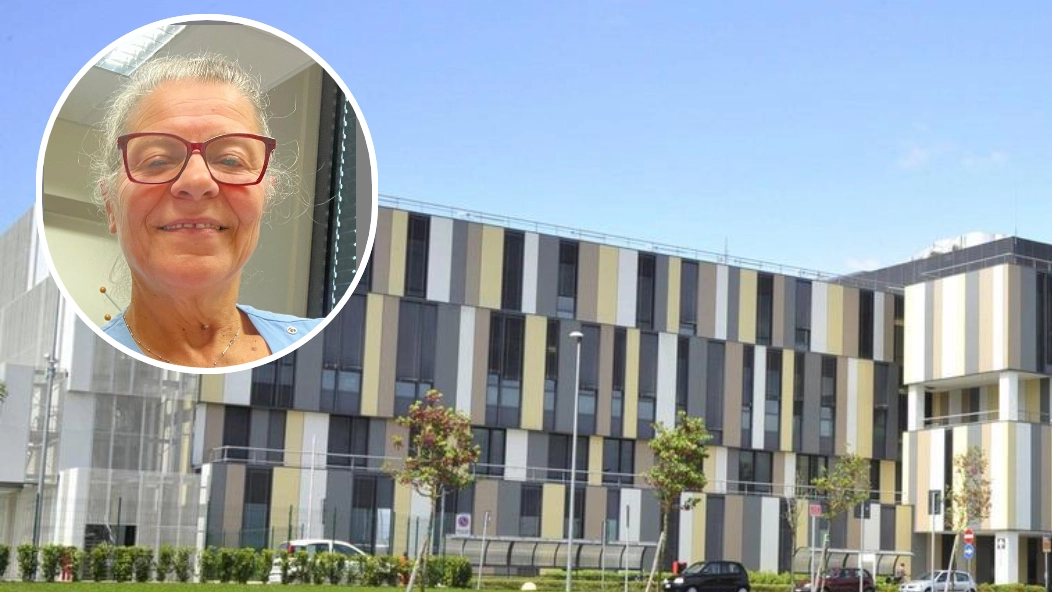 L'ospedale di Lucca e, nel riquadro, Daniela Bicchieri L'ospedale di Lucca e, nel riquadro, Daniela Bicchieri