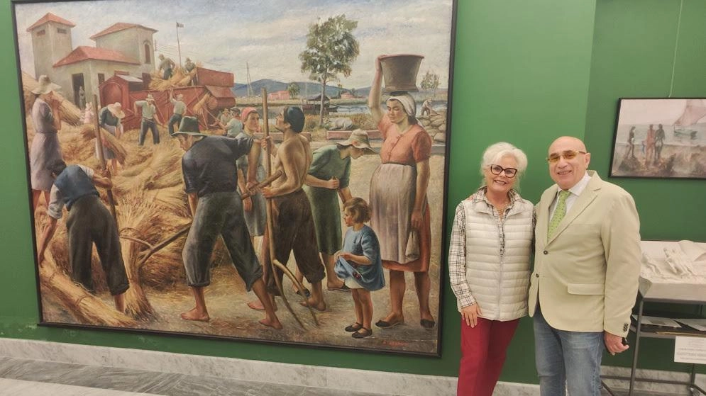 "Il grano della bonifica lucchese" di Catarsini ritorna definitivamente in Sala Treccani. "Il grano della bonifica lucchese" di Catarsini ritorna definitivamente in Sala Treccani.