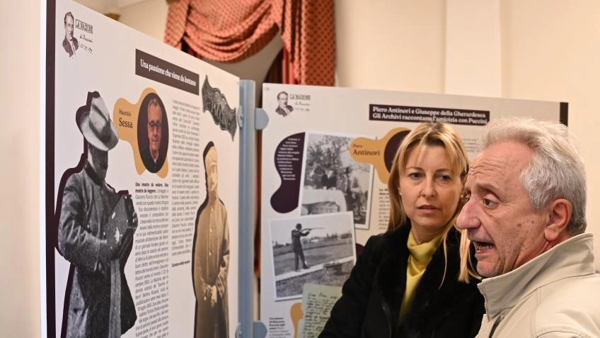 La mostra “La Nazione di Puccini“ al Teatro del Giglio. fino all’8 dicembre (foto Alcide) La mostra “La Nazione di Puccini“ al Teatro del Giglio. fino all’8 dicembre (foto Alcide)