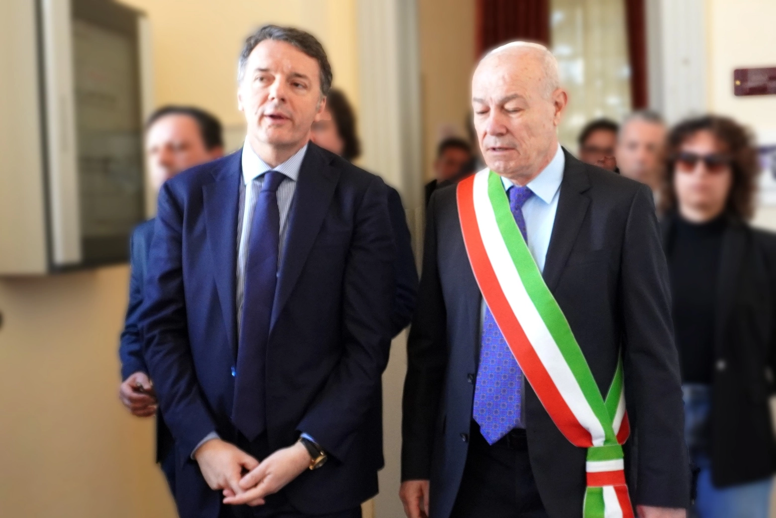 Matteo Renzi con il sindaco di Pozzallo