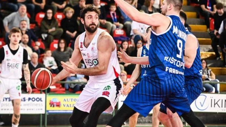Marco Arrigoni in azione contro Fabriano