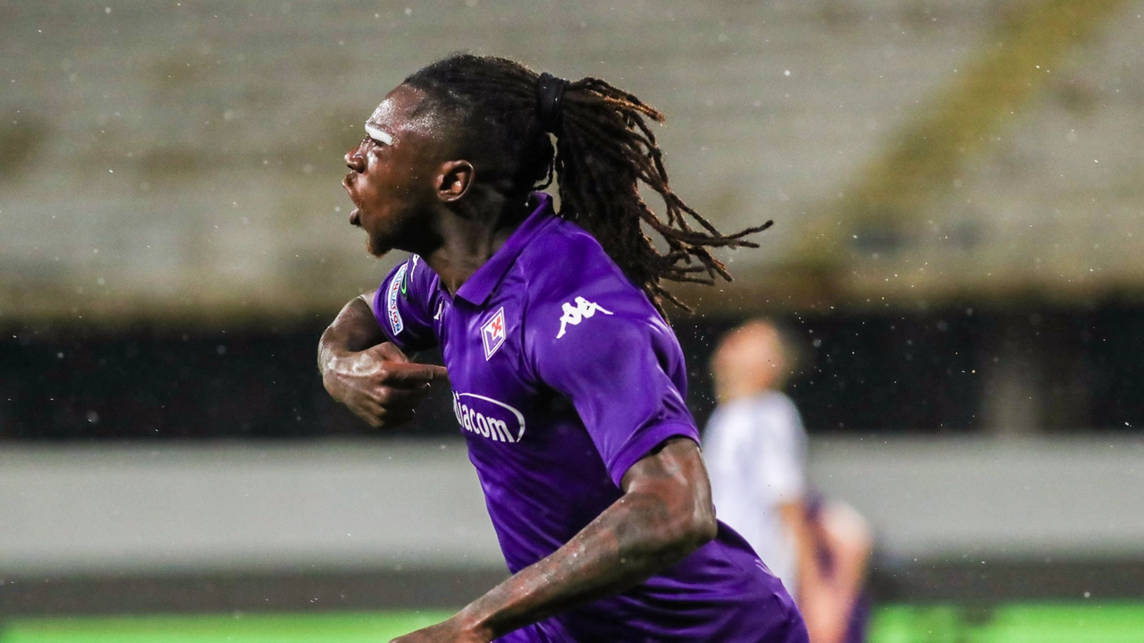Moise Kean esulta dopo un gol (Germogli) Moise Kean esulta dopo un gol (Germogli)