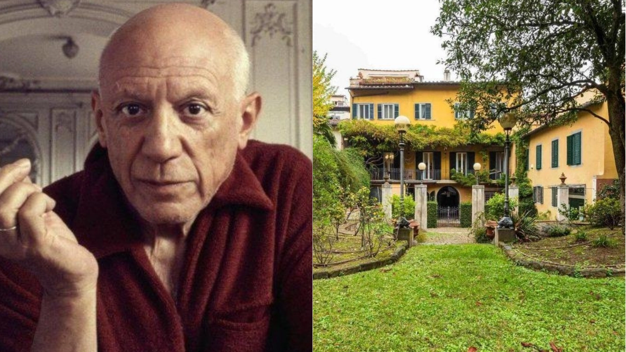 A sinistra Pablo Picasso e la villa gioiello acquistata a Firenze per oltre 7 milioni di euro dai suoi discendenti A sinistra Pablo Picasso e la villa gioiello acquistata a Firenze per oltre 7 milioni di euro dai suoi discendenti