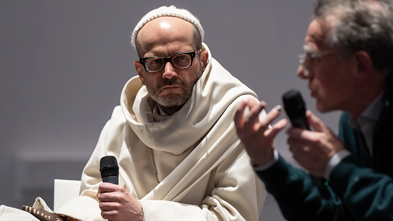 L’abate: "Quando Dio cacciò Adamo ed Eva dal Paradiso terrestre e li costrinse a coprirsi di pelli per nascondere la loro nudità, indicò a Prato la propria missione: vestire l’umanità...". L’abate: "Quando Dio cacciò Adamo ed Eva dal Paradiso terrestre e li costrinse a coprirsi di pelli per nascondere la loro nudità, indicò a Prato la propria missione: vestire l’umanità...".