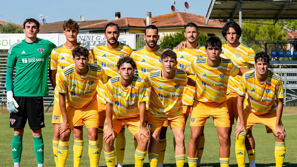 L’undici iniziale messo in campo da mister Baiano nel test amichevole di ieri col Sansovino