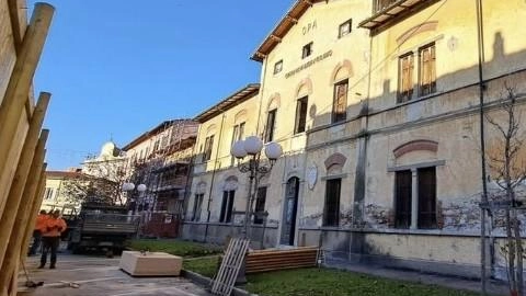 I lavori di ristruttuazione dell’Opera Pia in corso I lavori di ristruttuazione dell’Opera Pia in corso