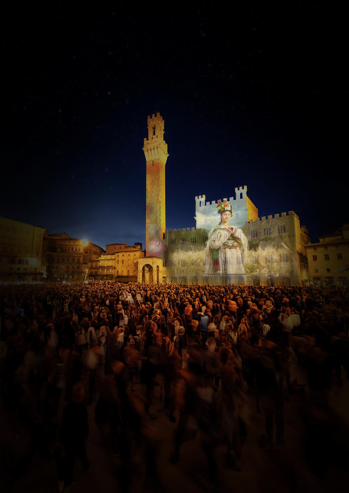 siena awards si accende piazza del campo