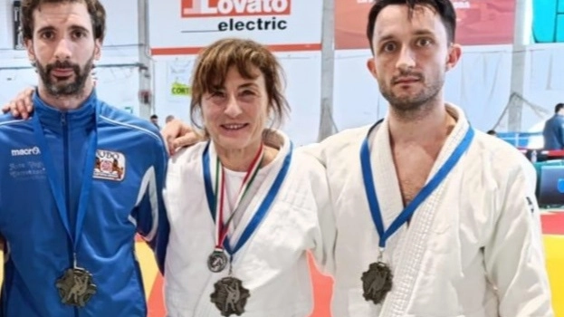 I tre atleti del Judo Club Prato a Bergamo I tre atleti del Judo Club Prato a Bergamo