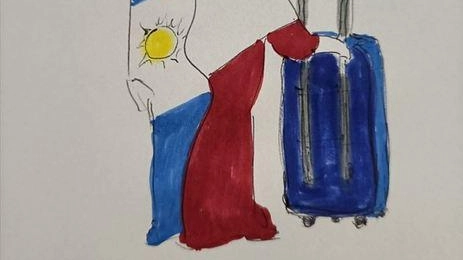 Un disegno realizzato dagli studenti