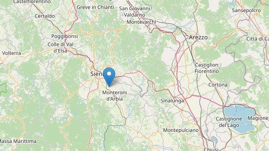 La cartina di Ingv con la localizzazione dell'epicentro La cartina di Ingv con la localizzazione dell'epicentro