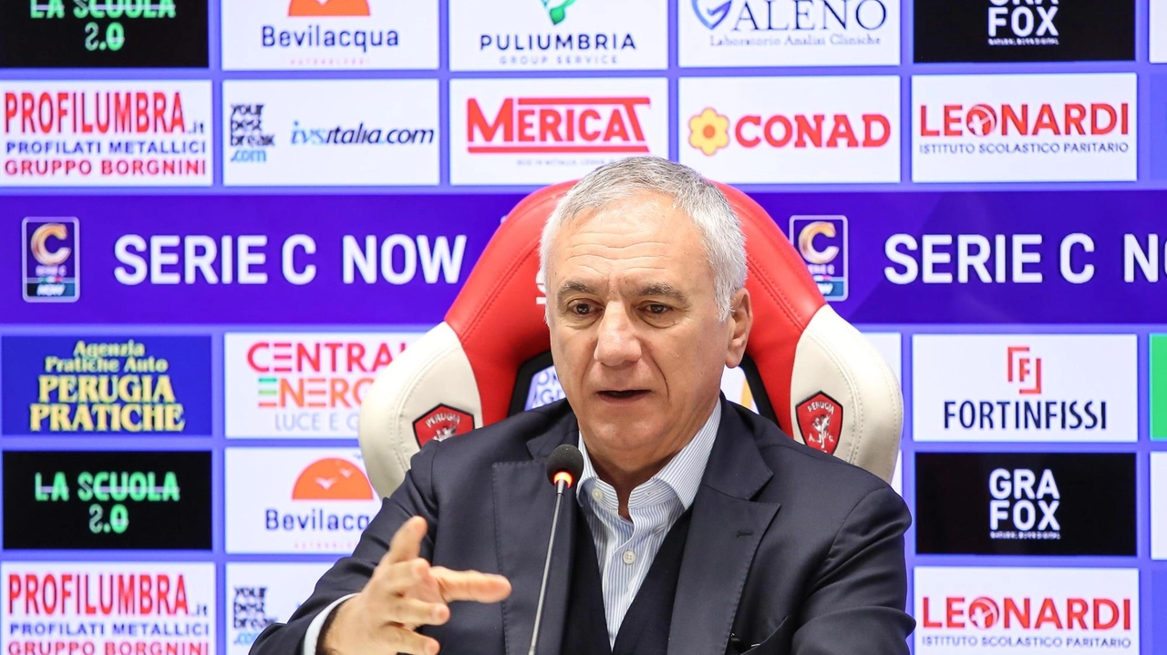 Il direttore sportivo del Perugia Calcio, Mauro Meluso