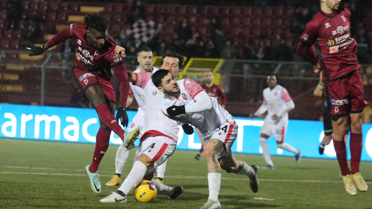 Il Pontedera oggi in campo (foto Bongianni/Germogli)