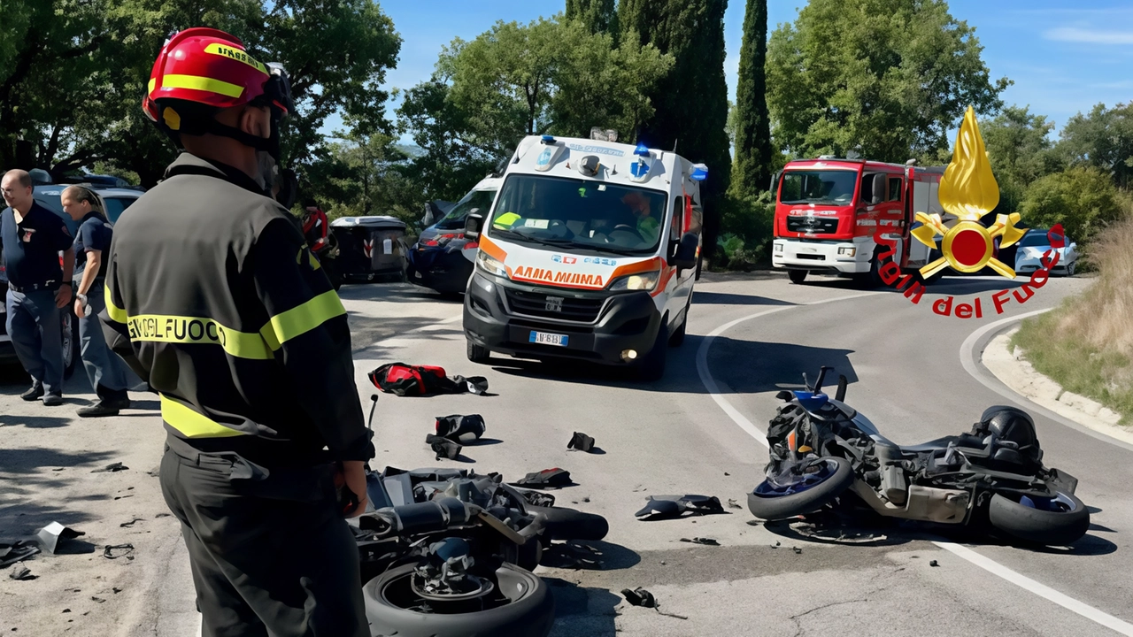 Le moto coinvolte nello schianto di ieri mattina sull’Apecchiese Le moto coinvolte nello schianto di ieri mattina sull’Apecchiese