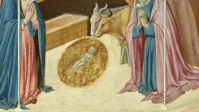 La Natività di Sano di Pietro, uno dei preziosi dipinti senesi in vendita da Christie’s. per una cifra di 900mila dollari, poco meno di 800mila euro