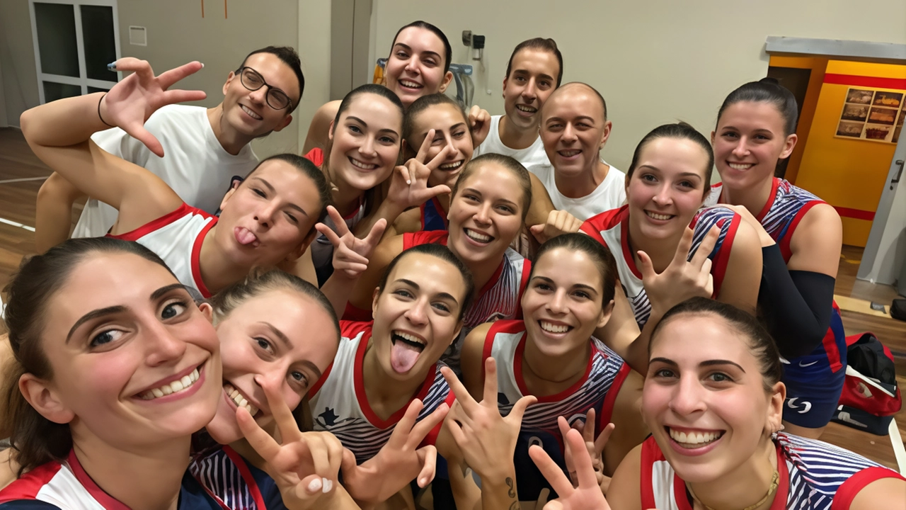 Le ragazze di Pescia esultato dopo il successo in trasferta Le ragazze di Pescia esultato dopo il successo in trasferta