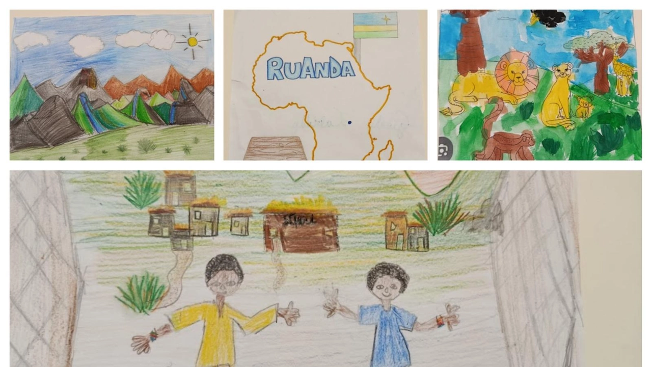 Un collage di disegni degli alunni e delle alunne della classe V Un collage di disegni degli alunni e delle alunne della classe V