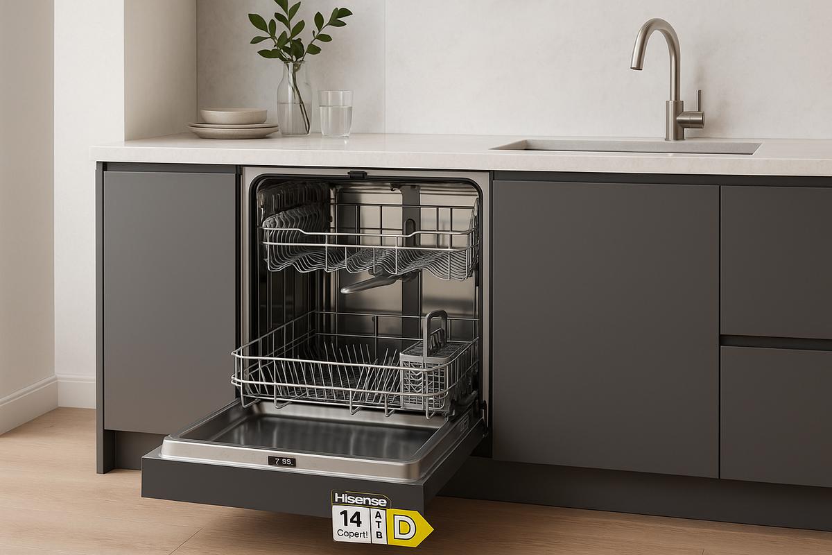 hisense piatti puliti in 15 minuti con la lavastoviglie smart in offerta