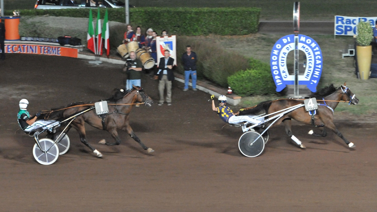 Ippodromo Sesana, l’arrivo del 2015 del Gran premio di Ferragosto (Rosellini) Ippodromo Sesana, l’arrivo del 2015 del Gran premio di Ferragosto (Rosellini)