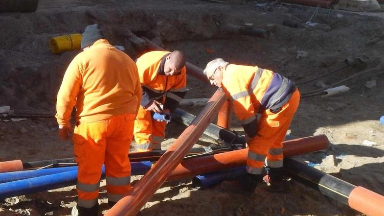 I lavori di riqualificazione in via Mazzini I lavori di riqualificazione in via Mazzini