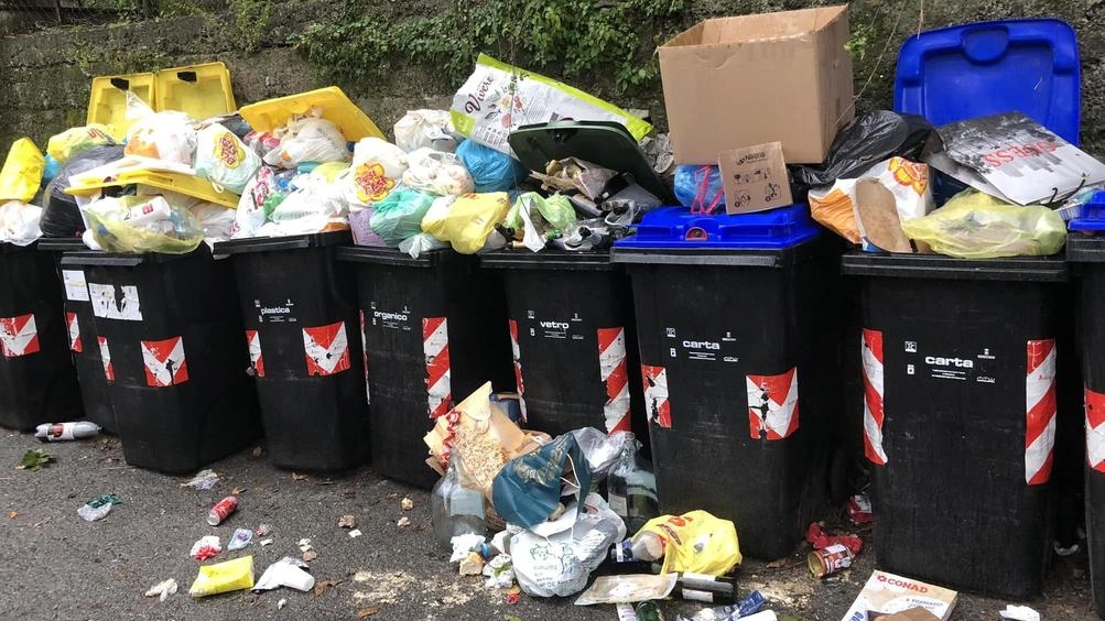 La foto deldi una delle ultime segnalazioni comparse sui social: cassonetti stracolmi. E proteste per il mancato svuotamento La foto deldi una delle ultime segnalazioni comparse sui social: cassonetti stracolmi. E proteste per il mancato svuotamento