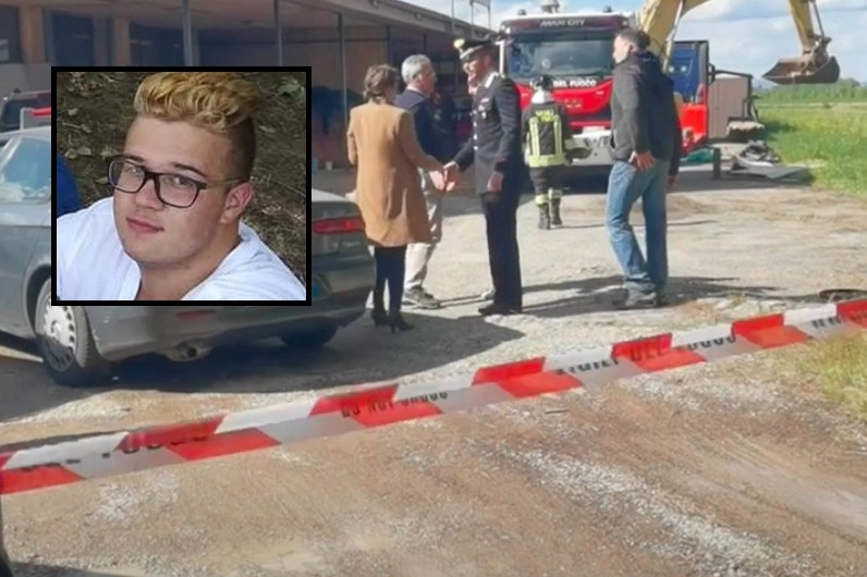 Il procuratore Andrea Boni e la pm Elisa Vieri sul luogo dell’incidente sul lavoro. Nel riquadro Manuel Cavanna