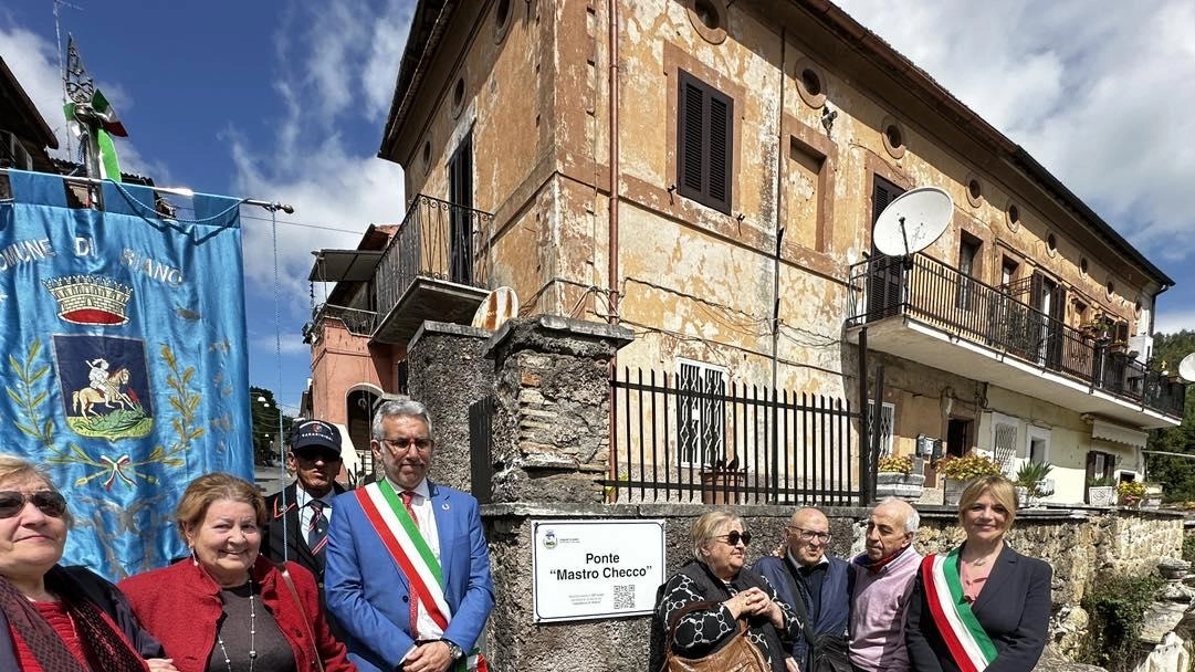 La cerimonia di intitolazione a Riano, dove Lanari, originario di Orvieto, ha vissuto e operato. Presente anche la sindaca Tardani