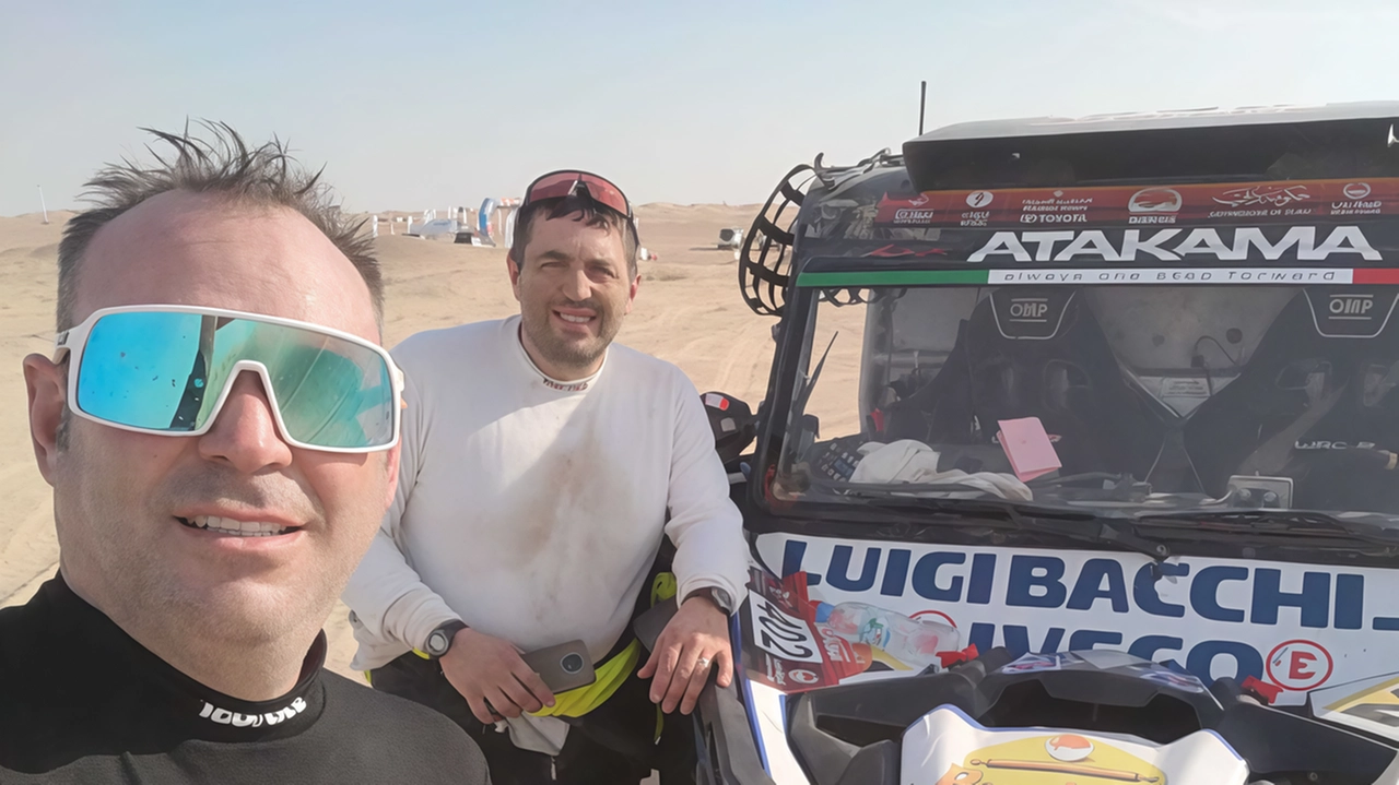 Stefano Marrini, a sinistra, si prepara per il ritorno alla Dakar Stefano Marrini, a sinistra, si prepara per il ritorno alla Dakar