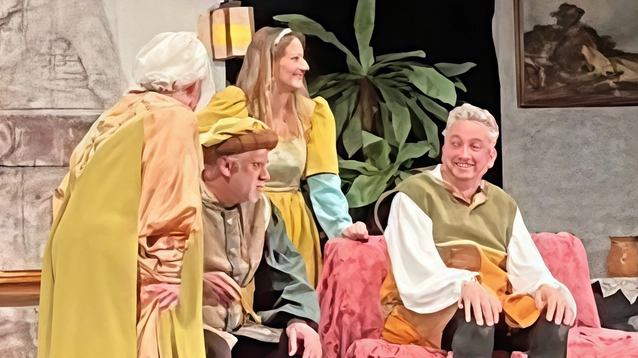 Ultimo spettacolo al Teatro Boccaccio di Certaldo per la rassegna "Chi è di scena?", con la commedia brillante in vernacolo fiorentino "Da domani si fa i conti" della compagnia I Pochi e Nemmen Tanto Boni. Trama intrigante e lieto fine in una serata di teatro amatoriale. Ultimo spettacolo al Teatro Boccaccio di Certaldo per la rassegna "Chi è di scena?", con la commedia brillante in vernacolo fiorentino "Da domani si fa i conti" della compagnia I Pochi e Nemmen Tanto Boni. Trama intrigante e lieto fine in una serata di teatro amatoriale.