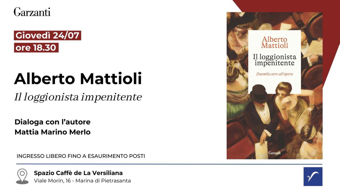 Alberto Mattioli alla Versiliana con “Il loggionista impenitente” Alberto Mattioli alla Versiliana con “Il loggionista impenitente”
