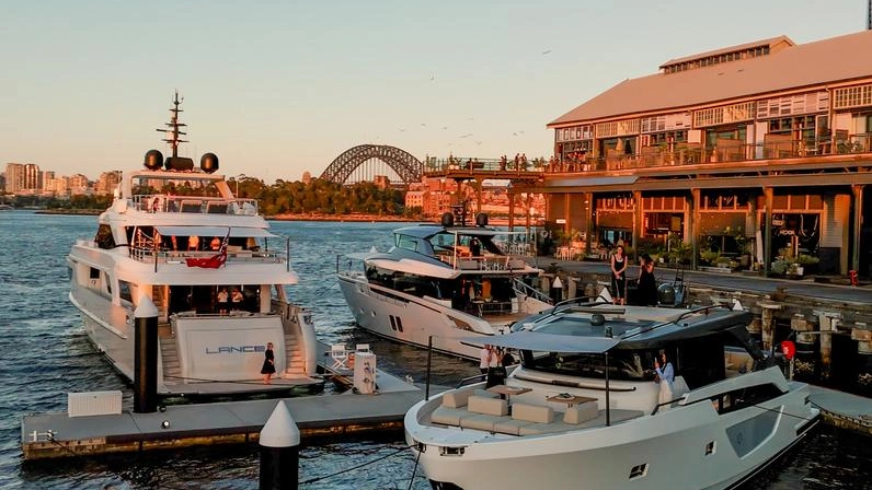 La nuova sede di Sanlorenzo a Sidney, in Australia. In alto, il ceo Massimo Perotti La nuova sede di Sanlorenzo a Sidney, in Australia. In alto, il ceo Massimo Perotti