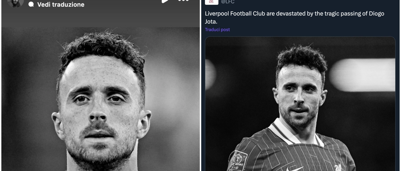 Morte Diogo Jota, De Gea e la Fiorentina si uniscono al cordoglio del mondo del calcio