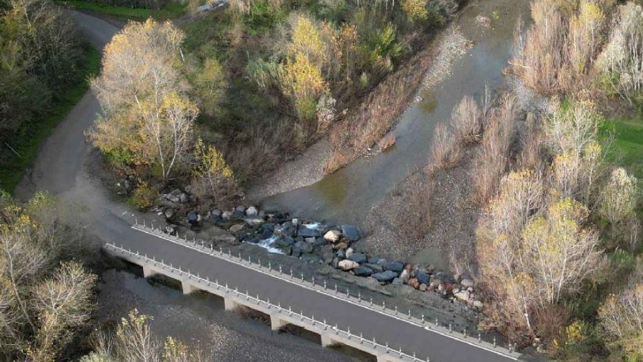 Il rendering del nuovo guado sul fiume Era che sarà realizzato in località Ripassaia Il rendering del nuovo guado sul fiume Era che sarà realizzato in località Ripassaia
