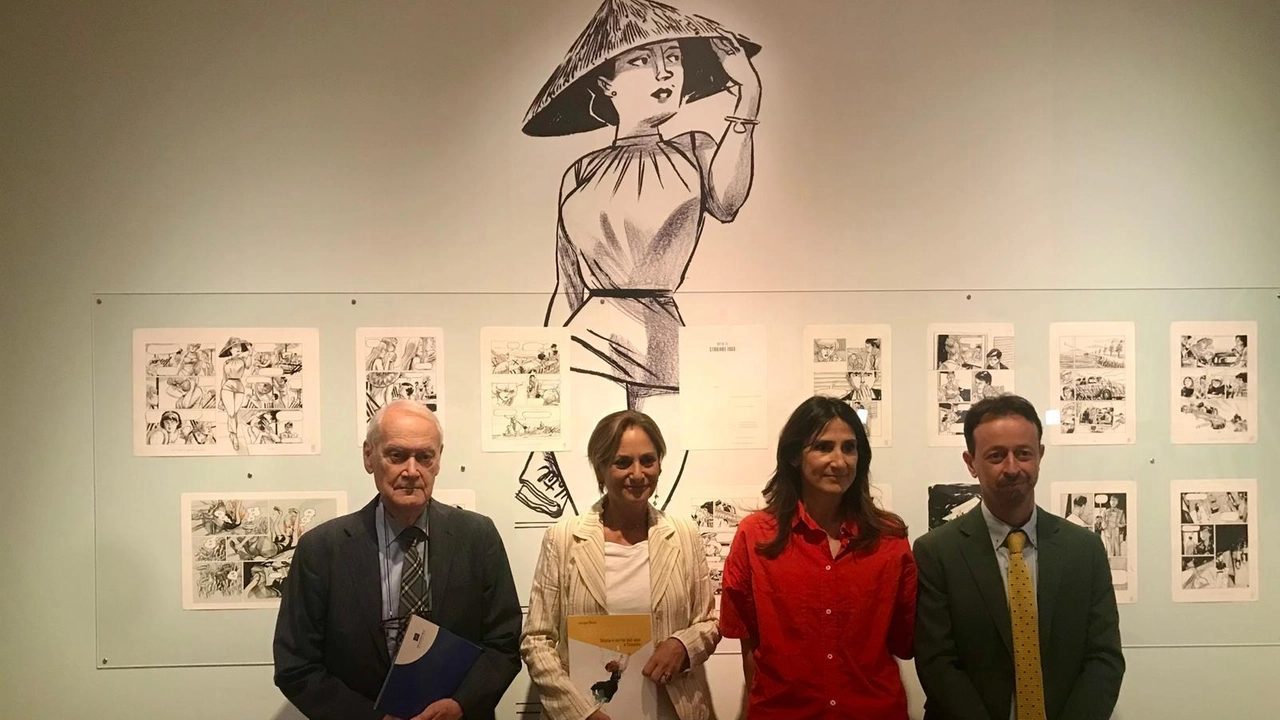 L’inaugurazione della mostra che raccoglie oltre 200 tavole originali
