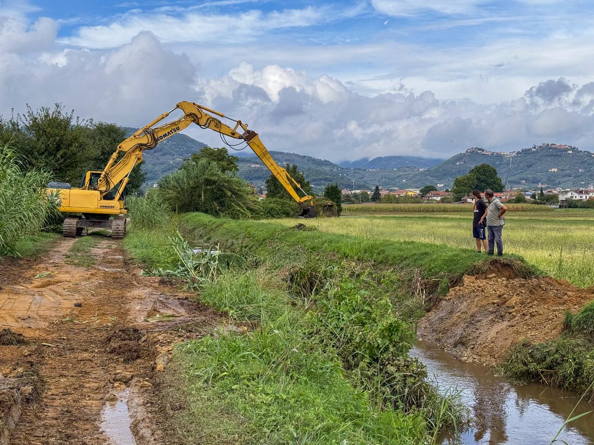 Pioggia incessante: allagamenti in Biscolla, rottura degli argini lungo il rio Spinello Pioggia incessante: allagamenti in Biscolla, rottura degli argini lungo il rio Spinello
