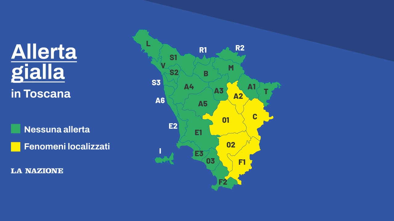 Grandine, temporali e vento: mix di maltempo in Toscana. Scatta l’allerta gialla: dove e quando