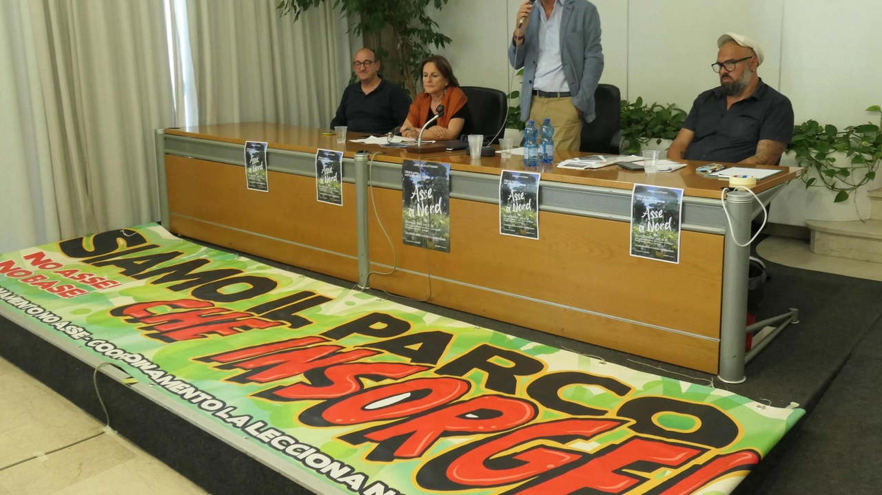 In sala di rappresentanza del comune i No Asse hanno illustrato il progetto della strada che passa nord dello stadio dei Pini In sala di rappresentanza del comune i No Asse hanno illustrato il progetto della strada che passa nord dello stadio dei Pini