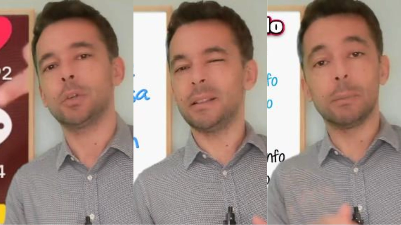 Il professor Vincenzo Mauro in uno dei suoi video su TikTok Il professor Vincenzo Mauro in uno dei suoi video su TikTok