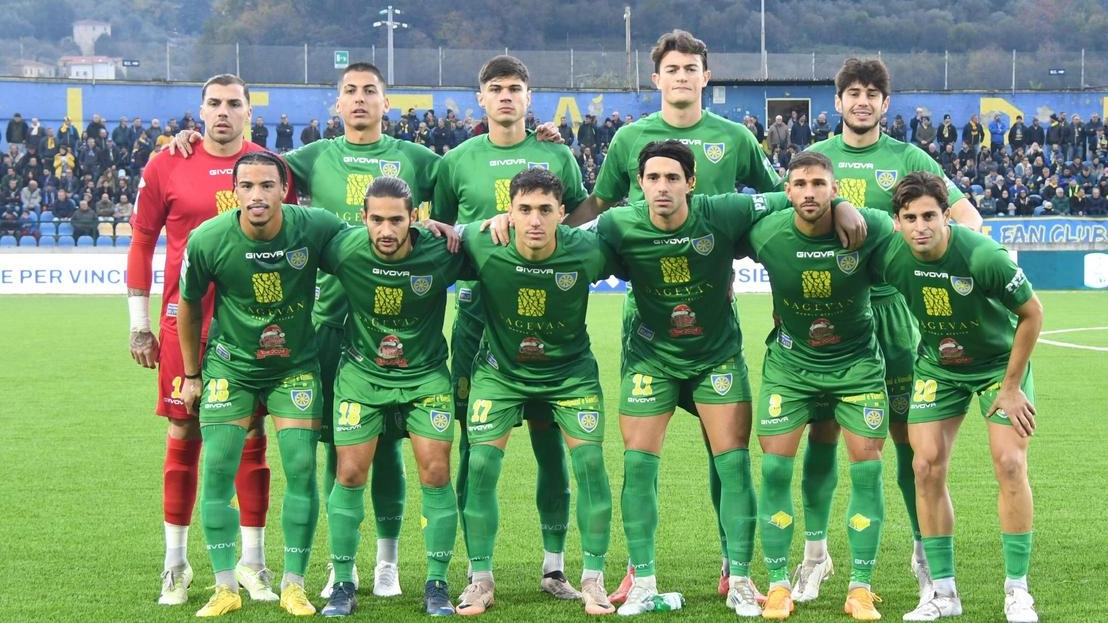 L’undici della Carrarese che nella gara di andata battè il Palermo per 1 a 0