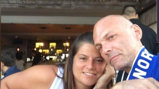 Gabriele Adorni con la moglie Elena