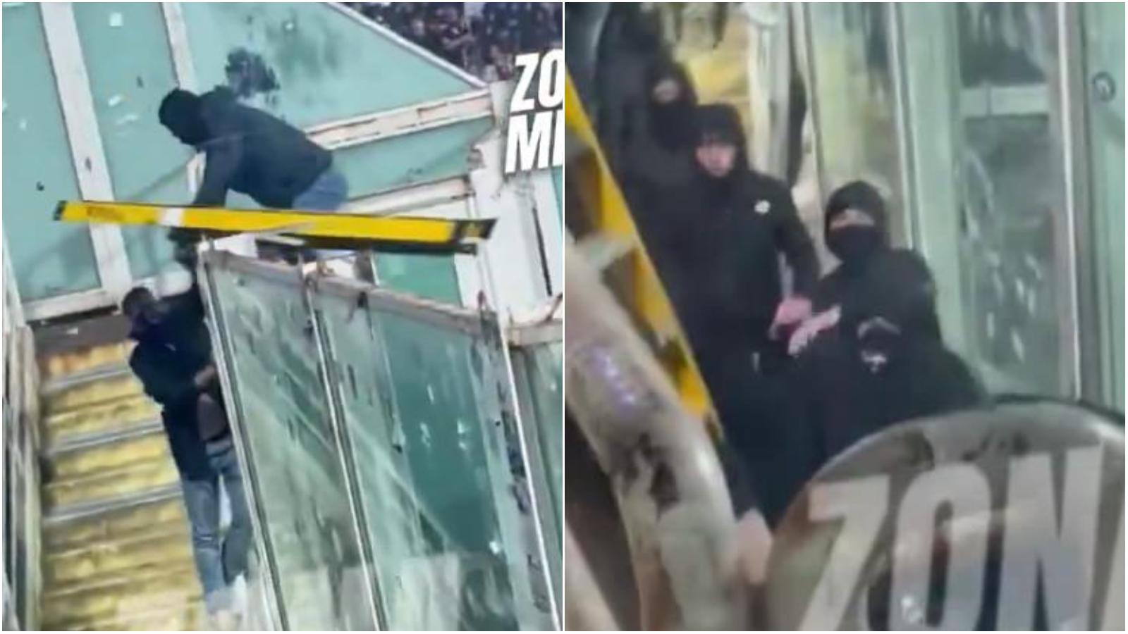 Fiorentina Betis, tifosi viola rubano striscione. Gli spagnoli lanciano torcia. Otto i feriti Fiorentina Betis, tifosi viola rubano striscione. Gli spagnoli lanciano torcia. Otto i feriti