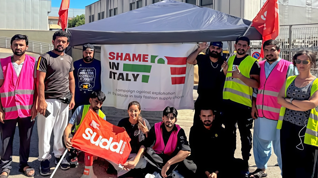 Lo sciopero dei sette lavoratori della Pelletteria Daniele promosso dai Sudd Cobas