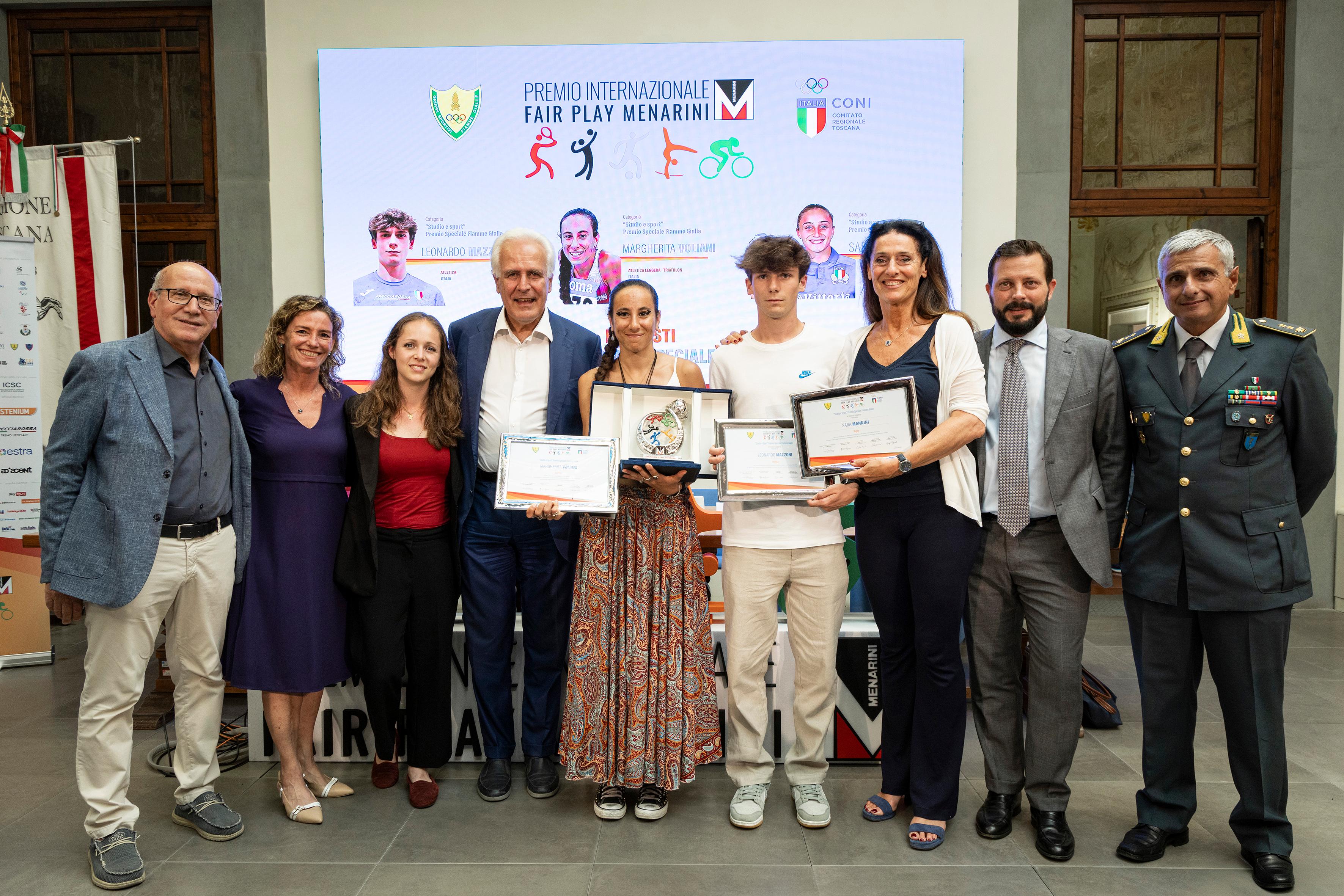 fair play menarini valorizza sport e studio il premio a due giovani di talento