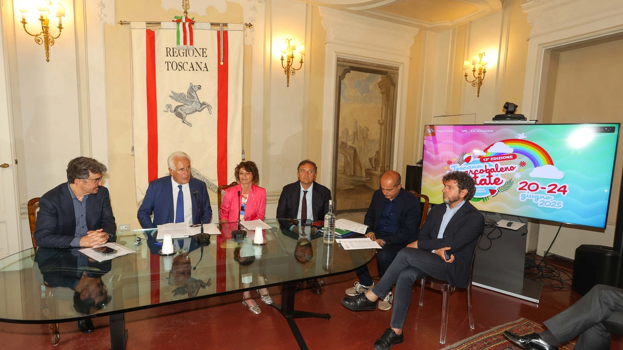 La presentazione di Arcobaleno d'Estate (foto Giuseppe Cabras/New Press Photo) La presentazione di Arcobaleno d'Estate (foto Giuseppe Cabras/New Press Photo)
