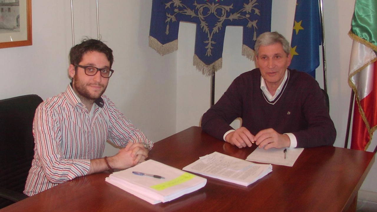 L’assessore Emanuele Logli e il sindaco Ferdinando Betti