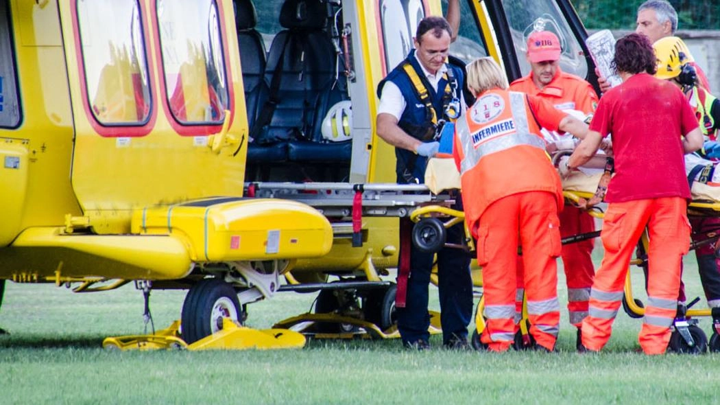 L’elisoccorso Pegaso ha trasferito i feriti all’ospedale di Siena