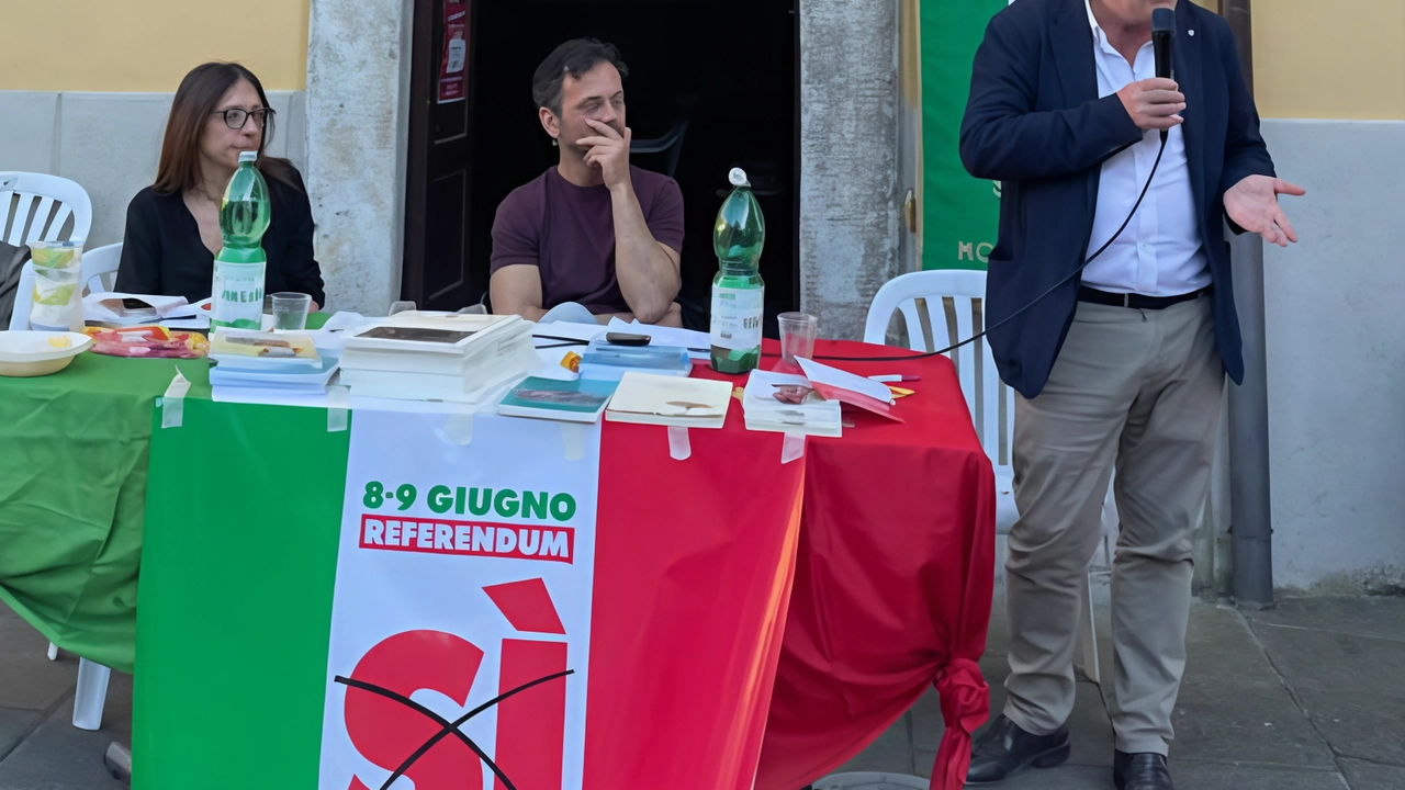 Il sindaco Gianni Lorenzetti, Andrea Ventura e Maria Del Giudice all’incontro dell’Anpi